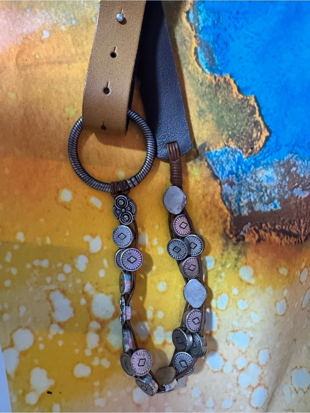 Antoniazzi Firenze Belt with Decorative Silver Accents